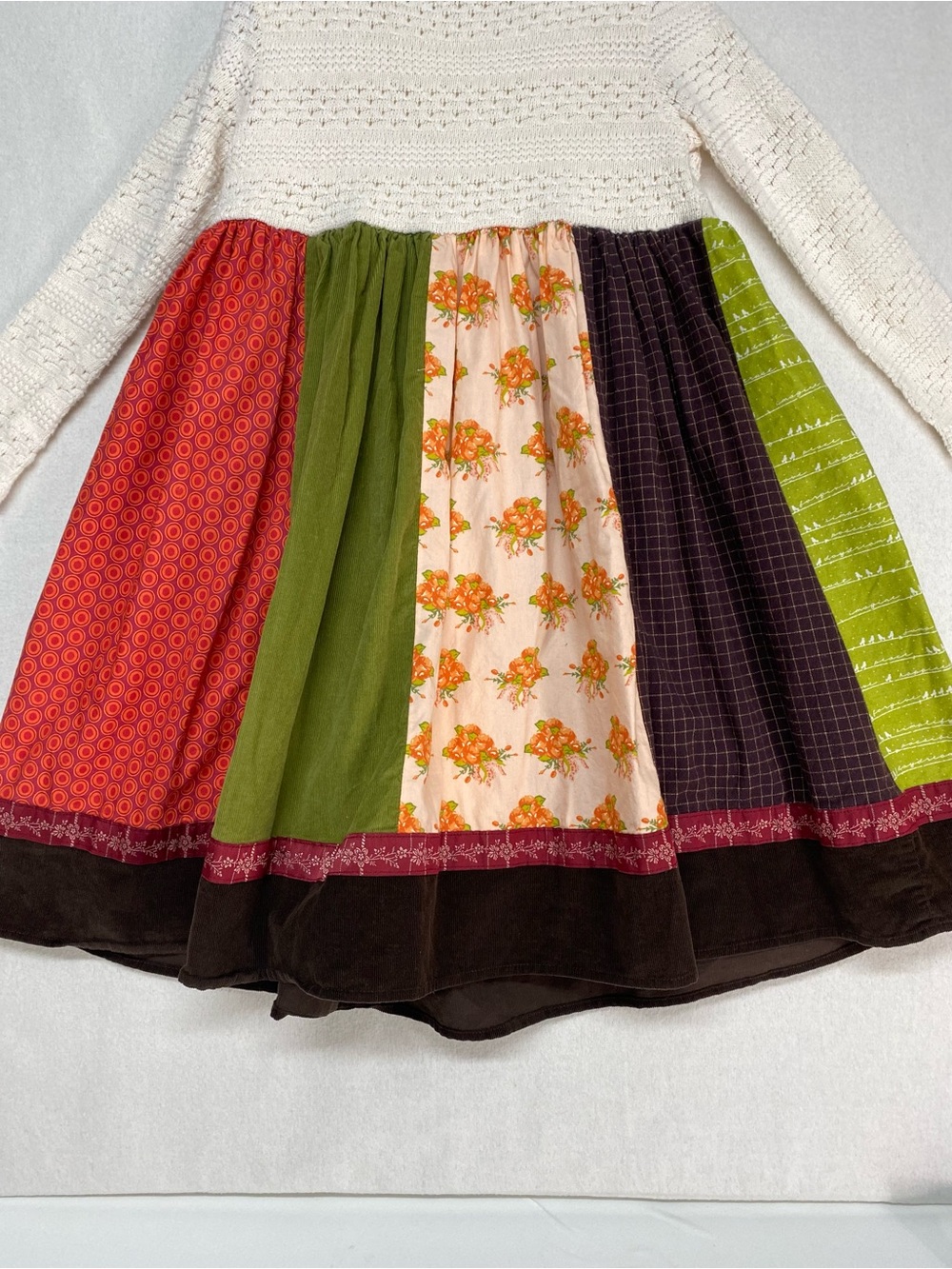 Persnickety Penelope Anne Dress 12 years Waffle Lace Knit Top w/Patchwork Skirt - Picture 6 of 14